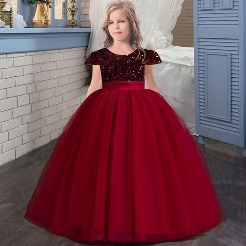 Fashion Formal Teenager Kids Evening Dress For Girls Costume Sequin Wedding Prom Dress Best Price Online Jumia Kenya