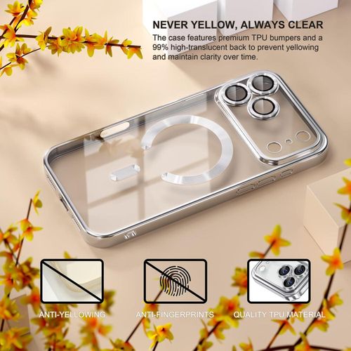product_image_name-Generic-Electroplated Clear MagSafe Case with Camera Lens Protector for iPhone 17 Pro Max – SILVER-3