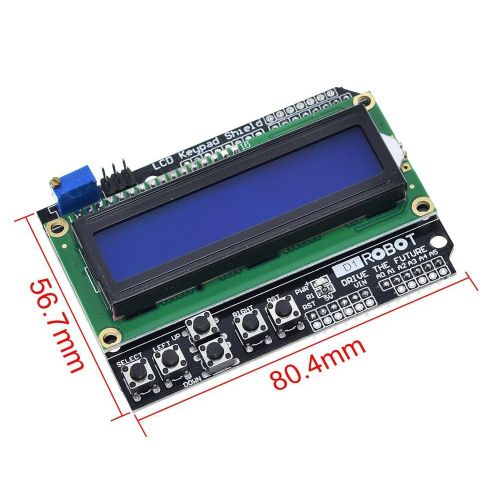 product_image_name-Generic-1602 LCD Keypad Shield LCD1602 LCD 1602 Module Display For Arduino ATMEGA328 ATMEGA2560 raspberry pi UNO blue screen-3