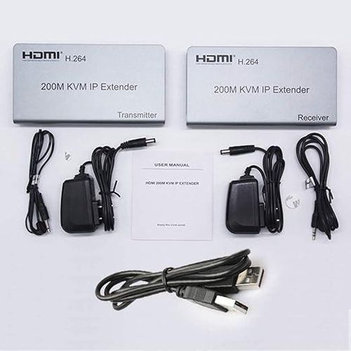 product_image_name-Generic-HDMI USB KVM Extender Up To 120M,KVM IP Extender RJ45 IP Network, Single Cat5e/6/7 120M HDMI KVM-3