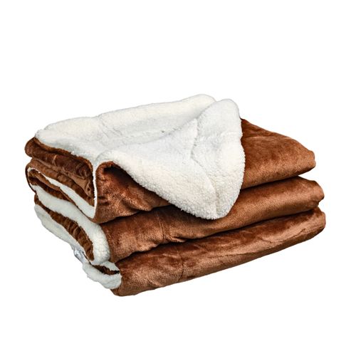 Fleece Brown Russet Sherpa Cosy Warm Thick Throw Blanket Best Price Online Jumia Kenya