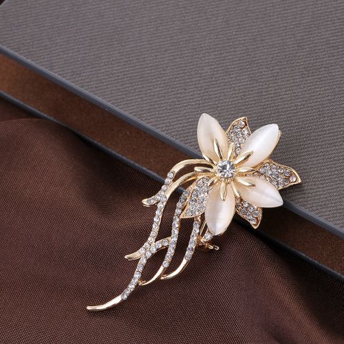 Fashion Women Fashion Flower Rhinestone Jewelry Brooch Pin- @ Best