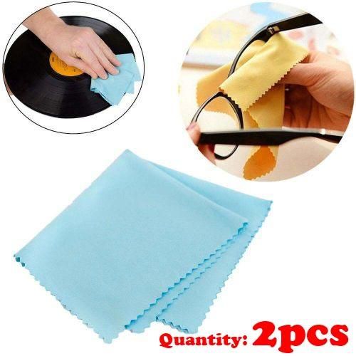 Blue microfibre cloths for glasses at the best price