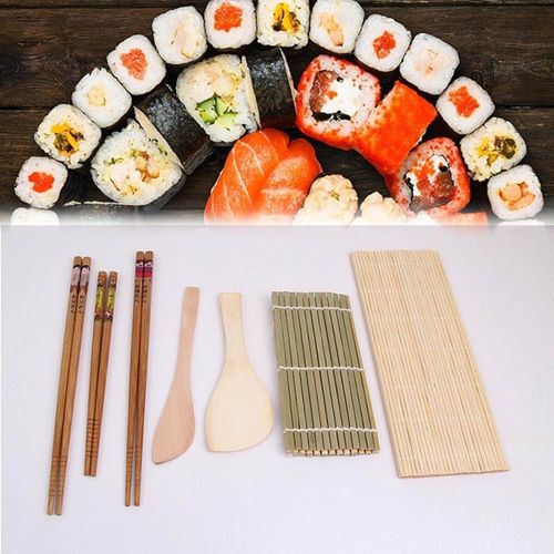 Sushi Making Kit, Sushi Rolling Mats Rice Paddle Rice Spreader DIY