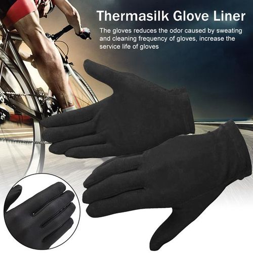 Silk liner gloves cycling top