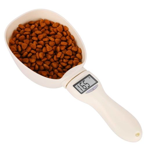 Portable Pet Food Scale Measuring Bowl Weighing Spoon Baking Scale Dogs Cat  Kitchen Feeders Electronic Cups Feeding Weight Tool