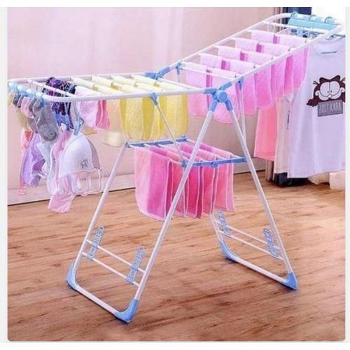 product_image_name-Generic-Foldable Portable Clothes Drying Rack With Multi Bar Design For Indoor And Outdoor Laundry Drying-1
