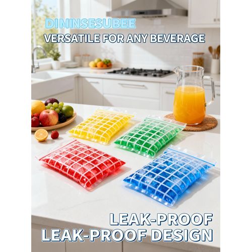 product_image_name-Generic-Disposable Self-Sealing Ice Cube Trays  BPA-Free PE Ice Molds -2