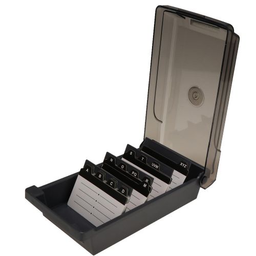 Generic Business Card Holder Storage Box Organizer 4 Divider 20 @ Best  Price Online