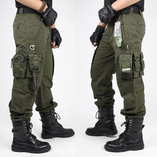 Fashion CARGO PANTS Overalls Male Men's Army Clothing TACTICAL PANTS ...