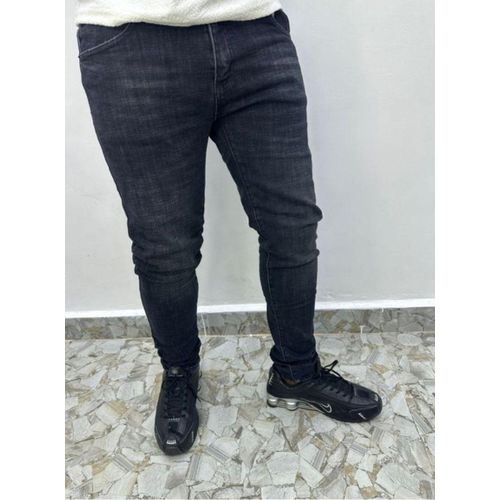 product_image_name-Fashion-Men Black Wash Slim Fit Denim Jeans-2