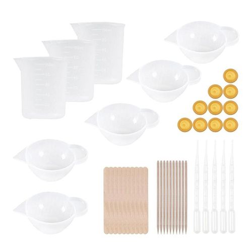 UV Resin Mixing Set For Jewelry Making Silicone Dish And Stirrers