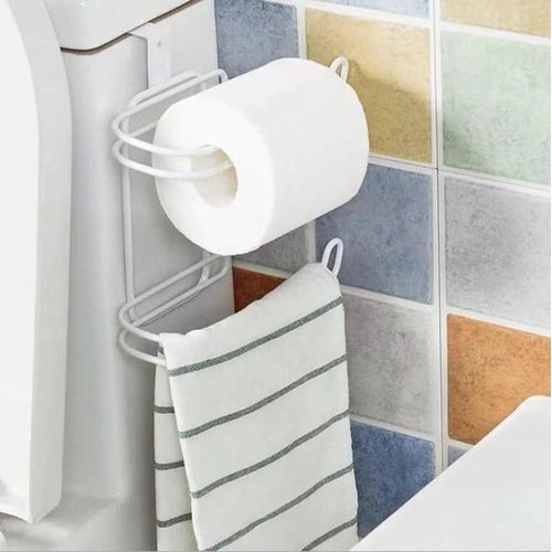 product_image_name-Generic-Multi Functional Storage Organiser for Towels and Double Layer Tissue Roll Dispenser Bathroom Accessory-1