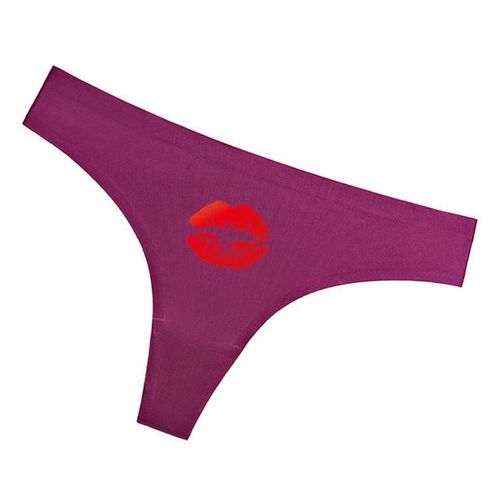 Generic Sexy Hot Girl Underwear G String Funny Panties Lips Printing  Underwear For Women No Trace Breathable Inner Clothing @ Best Price Online