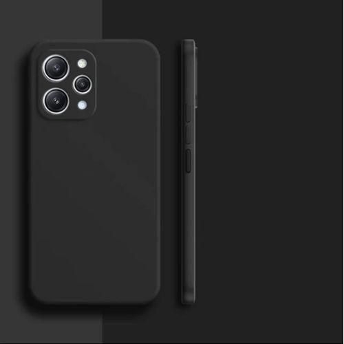 product_image_name-Generic-Xiaomi Redmi 12 Black Soft Silicone Protective Phone Cover Case-1