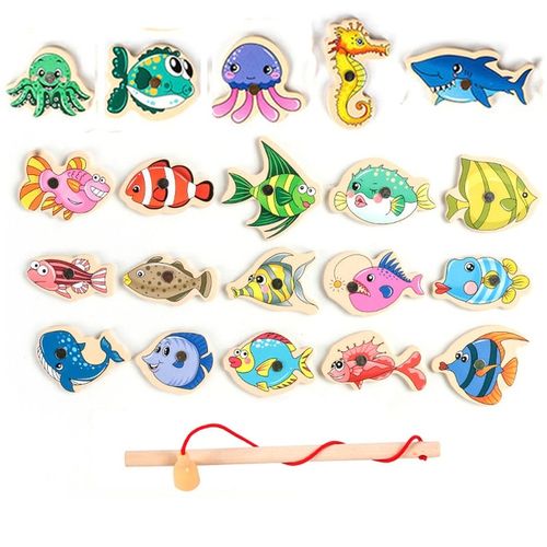 Generic Wooden Toys Magnetic Fishing Digital Toy @ Best Price Online