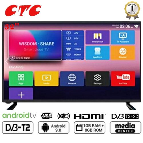 CTC 32 Inch Smart Android TV Inbuilt Decoder/WIFI Netflix,+BRACKET+TV  GUARD @ Best Price Online