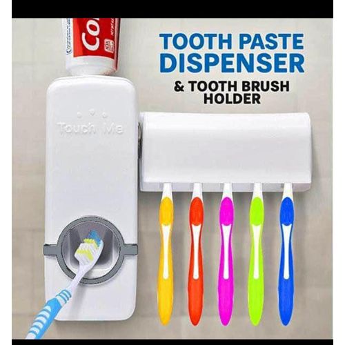 product_image_name-Generic-Set Of Toothpaste Dispenser Plus Tooth Brush Holder-1