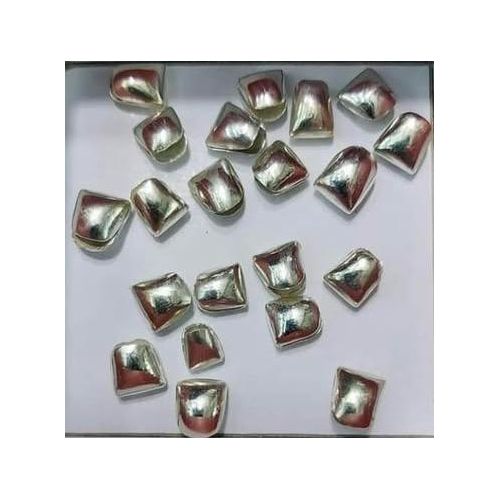 product_image_name-stainless steel-2pcs Silver Tooth Caps Just for Fun Grillz Quick Fix-1