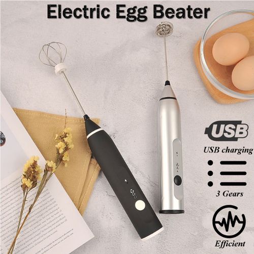 Electric Milk Frother Handheld Egg Beater Coffee Milk Drink Egg