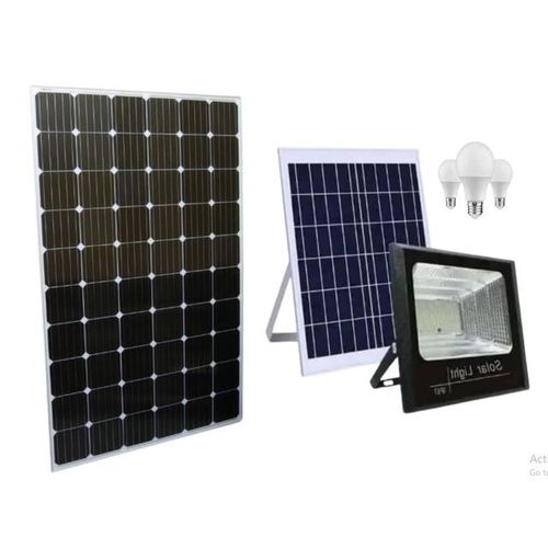 product_image_name-Sunnypex-300 Watts solar panel Monocrystalline All Weather solar panel +Free 50 Watts solar floodlight  +Bulb-1