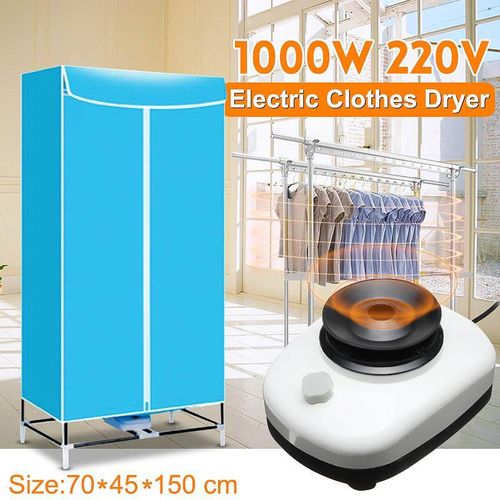 1000W Electric Clothes Dryer Heater, Portable Drying Rack Double