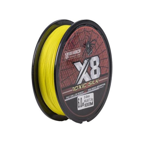 Generic Super Power Silky 8 Strands Braided Fishing Line 4colors 100%pe  Multifilament Braid Lines For Lake River Fishing @ Best Price Online