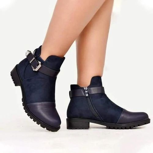 Fashion Ladies Casual Boots-Navy Blue @ Best Price Online