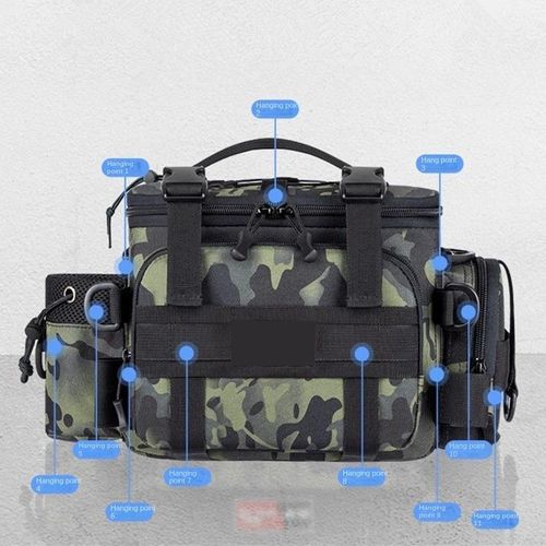 Multifunctional Fishing Bags 1000D waterproof Reel Lure Waist Pack  Messenger Pole Outdoor Shoulder Fishing Bag Carp Tackle Pesca - Price  history & Review, AliExpress Seller - Keep-Running Store