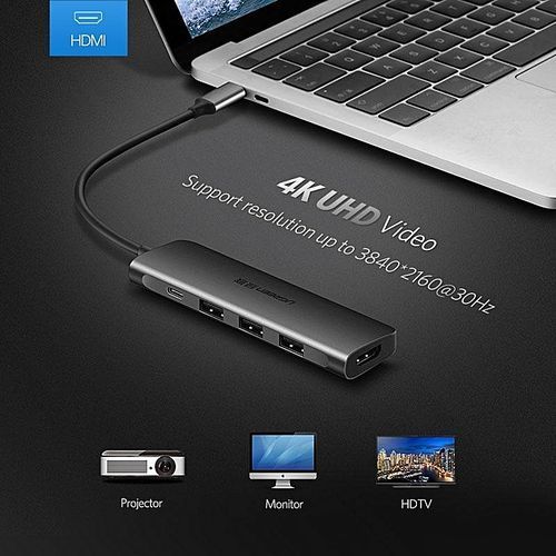 Ugreen Usb Hub, Type C 3.1 Adapter Dock With 4K Hdmi For Macbook Pro 2017  2016, Dell Xps 15 13, Hp Spectre/Envy, Lenovo Yoga 720, Chromebook, Galaxy  S9 S8 Port - Buy