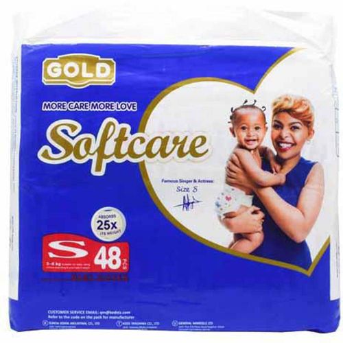 product_image_name-Softcare-Gold Diaper High Count, Size S, 48 Count-1