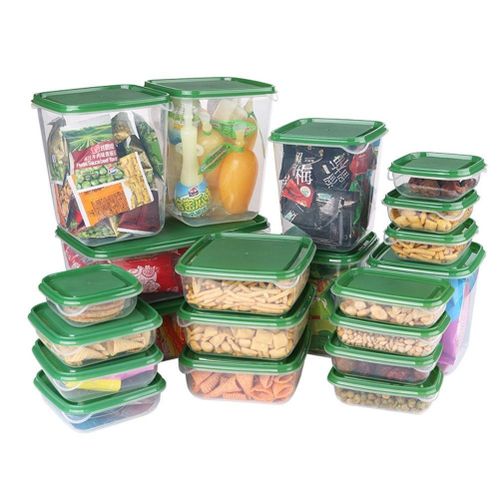 product_image_name-Generic-17pcs Plastic Food Cereal Storage Container With Lid-1