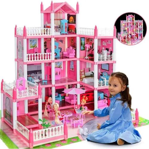 product_image_name-Generic-large dolls house with lights-1