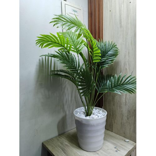 product_image_name-Generic-Artificial Palm Flower , Decor Stones Plus A Vase-2