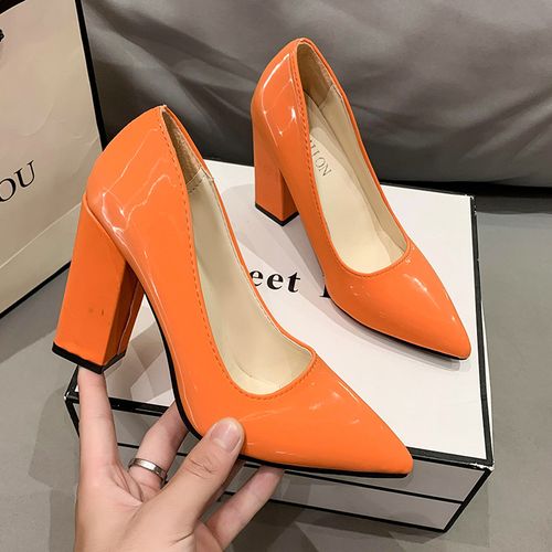 Orange clearance womens pumps