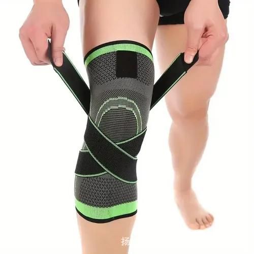 product_image_name-Generic-Knee Support Protective Gear Fashion Sports Knee Sleeve Elastic Knitting Knee Brace with Bandage-1
