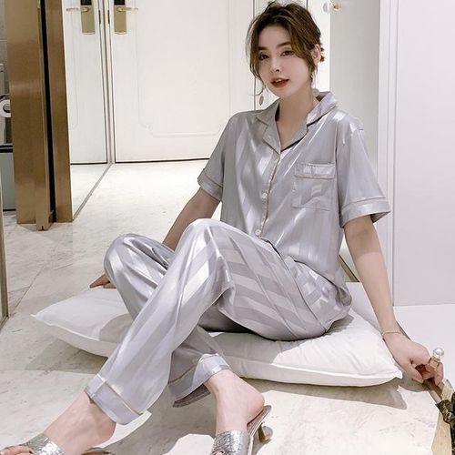 Plus size white satin pajamas deals