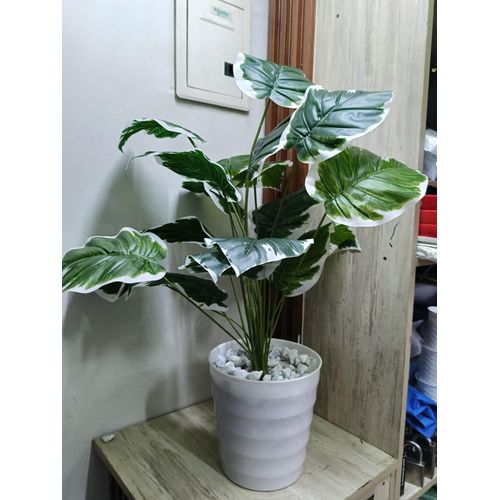 product_image_name-Generic-Artificial Flower , Decor Stones Plus A Vase- White patches -3