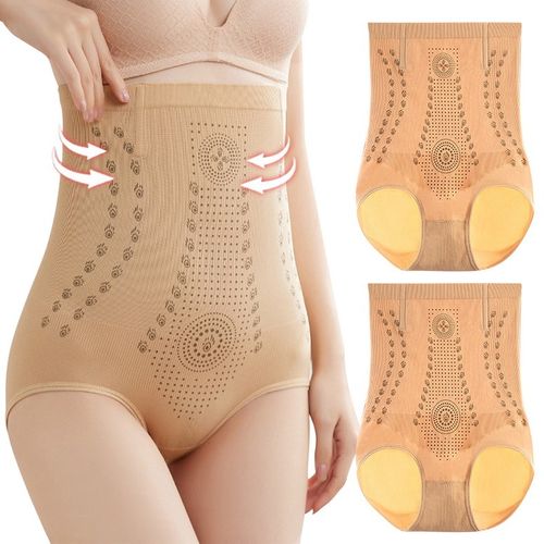 Fashion (Skin)New High Waist Thermal Panties For Women Flat Belly Shaping Panties  Seamless Boxer Safety Shorts Period Menstrual Underwear Lady SCH