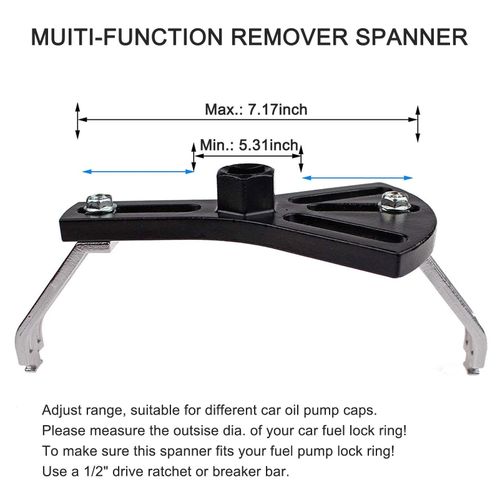 Universal Fuel Pump Removal Tool, Adjustable Fuel Pump Lock Ring Tool, Fuel  Tank Lock Ring Tool, Fuel Tank Repair Kit, 5.31 to 7.17 Adjustable Lock