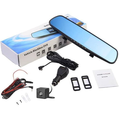 product_image_name-Generic-Dual Lens Full HD 1080P Car DVR Mirror Dash Cam with Motion Detection and Night Vision-2