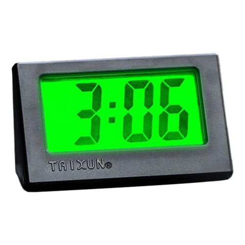 Generic Portable Car Dashboard Digital Clock Luminous Mini For