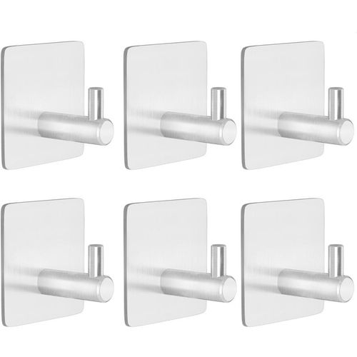 Adhesive Hooks, Black Stainless Steel Self Adhesive Hooks Heavy