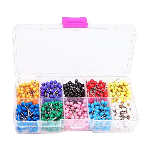 Generic 600x Map Push Pins 10 Colors Thumb Tacks Map Tacks @ Best Price ...