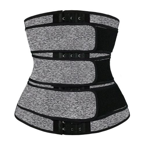Generic Neoprene Sauna Waist Trainer Corset Sweat Belts For Women Body  Shaper Slimming Corset Weight Loss Compression Trimme Belt(#Tripple Belts  Gray) @ Best Price Online