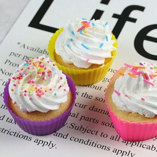 product_image_name-Generic-12/24/36 Pcs Silicone Cupcakes/Cup Cakes/Muffin/Queen Cakes Baking Molds Cases-7