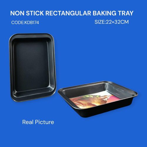 product_image_name-Generic-Non Stick Baking Tray Rectangular 22x32cm - 1pc-1