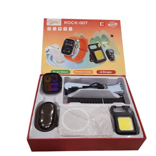 product_image_name-Rock-007 smart watch with 4 colours wireless charger warranty 1 year -1
