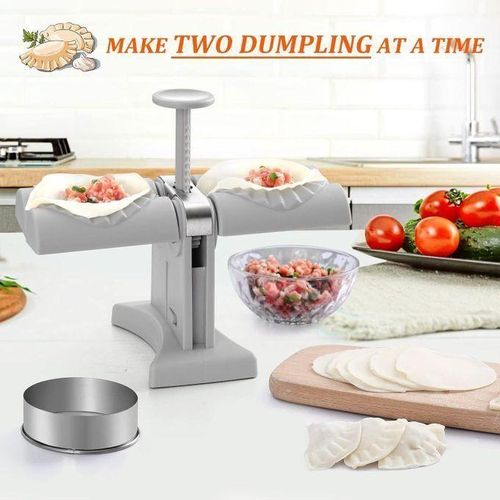 product_image_name-Generic-Automatic Dumpling/SAMOSA Machine Double Head Press Quick Manual, Automatic Dumpling Maker Mold, Dumpling Maker Machine Household Double Head Empanada Maker Press Convenient Dumpling Tool,Making Dumplings Quickly,Wrap Two At A Time-2