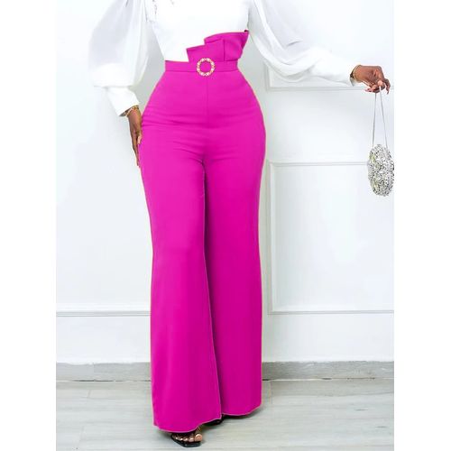 Fashion Womens Belted High Waist Trousers price from jumia in Kenya -  Yaoota!